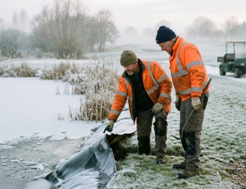 Winter Care and Freezing Protection for Golf Course Pond Liners