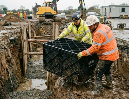 Attenuation Tank Installation Beneath Heavy Traffic Areas and Commercial Car Parks