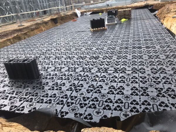 attenuation tank installation